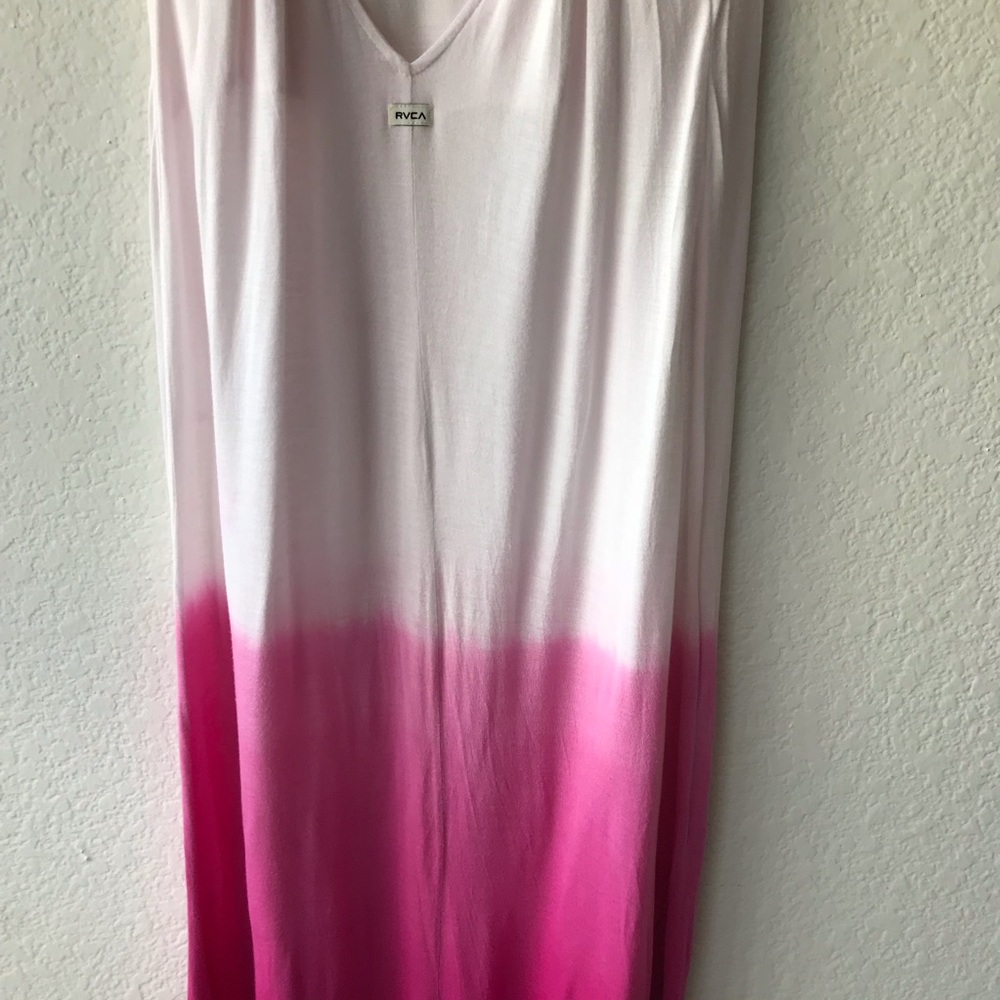 RVCA Dahomey Pink Tie Dye Ombre Maxi Dress - Picture 9 of 14